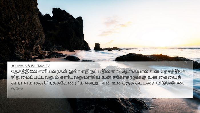 உபாகமம் 15:11 TAMIRV Bible Verse Image