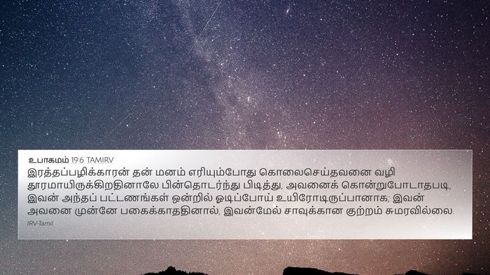 உபாகமம் 19:6 TAMIRV Bible Verse Image