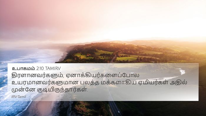 உபாகமம் 2:10 TAMIRV 4K Wallpaper - திரளானவர்களும், - 4K Wallpaper Bible Verse