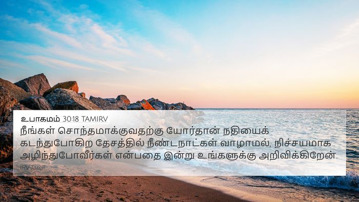 உபாகமம் 30:18 TAMIRV Bible Verse Image