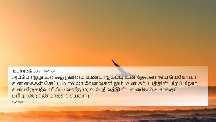 உபாகமம் 30:9 TAMIRV Bible Verse Image
