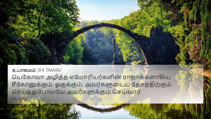 உபாகமம் 31:4 TAMIRV Bible Verse Image
