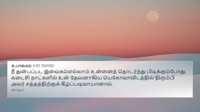 உபாகமம் 4:30 TAMIRV Bible Verse Image