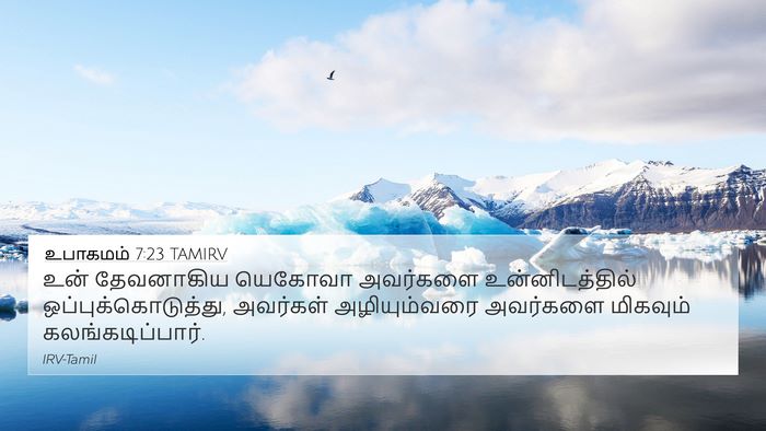 உபாகமம் 7:23 TAMIRV 4K Wallpaper - உன் தேவனாகிய - 4K Wallpaper Bible Verse