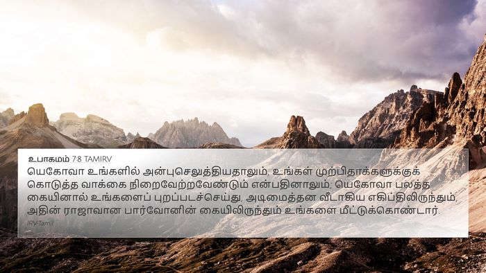 உபாகமம் 7:8 TAMIRV Bible Verse Image