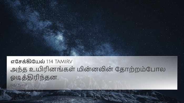 எசேக்கியேல் 1:14 TAMIRV Bible Verse Image