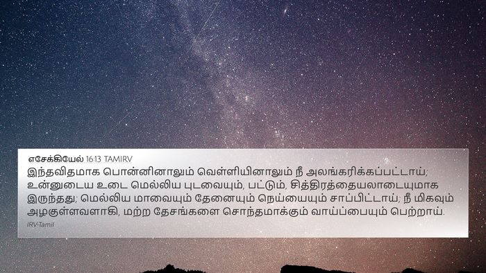 எசேக்கியேல் 16:13 TAMIRV Bible Verse Image