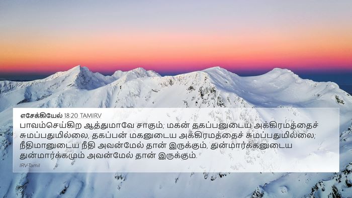 எசேக்கியேல் 18:20 TAMIRV Bible Verse Image