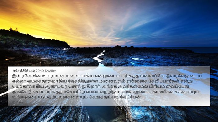 எசேக்கியேல் 20:40 TAMIRV Bible Verse Image