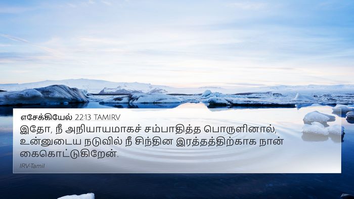 எசேக்கியேல் 22:13 TAMIRV Bible Verse Image