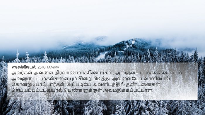 எசேக்கியேல் 23:10 TAMIRV Bible Verse Image