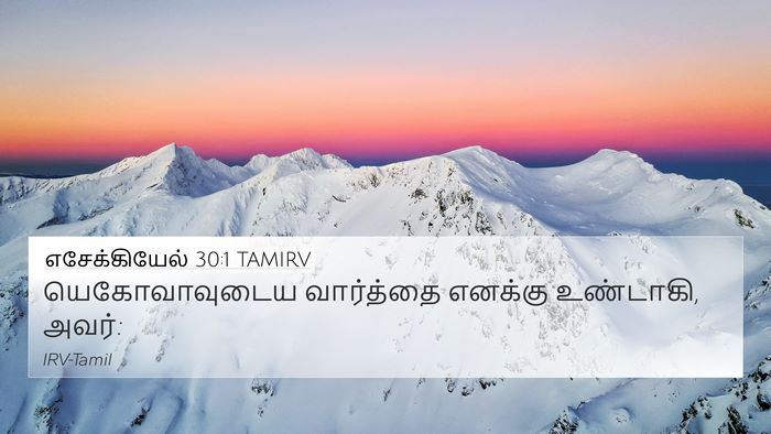 எசேக்கியேல் 30:1 TAMIRV Bible Verse Image