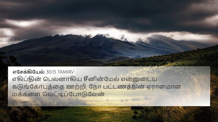 எசேக்கியேல் 30:15 TAMIRV 4K Wallpaper - எகிப்தின் - 4K Wallpaper Bible Verse