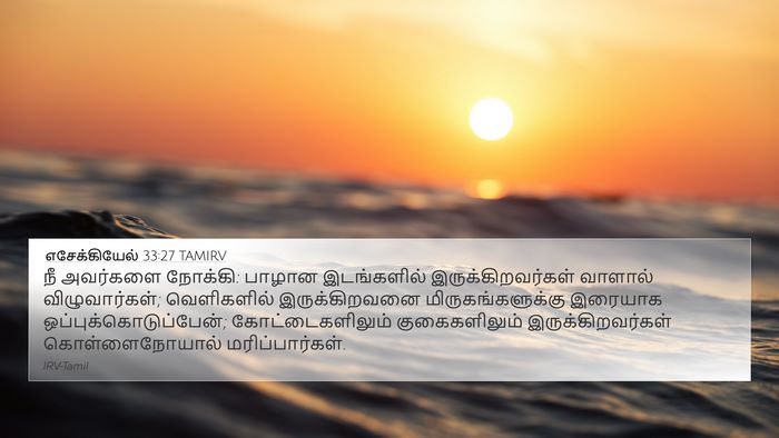 எசேக்கியேல் 33:27 TAMIRV Bible Verse Image