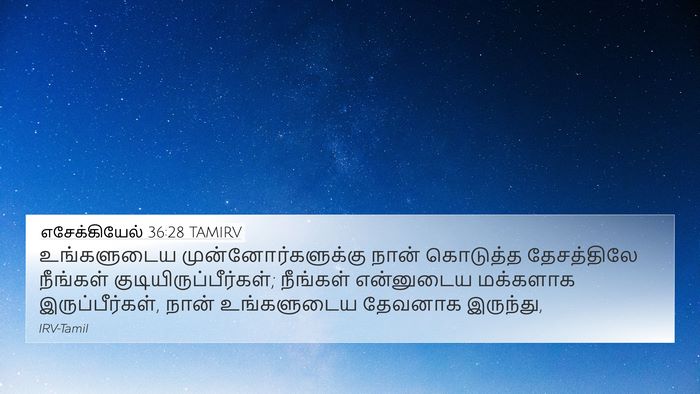 எசேக்கியேல் 36:28 TAMIRV Bible Verse Image