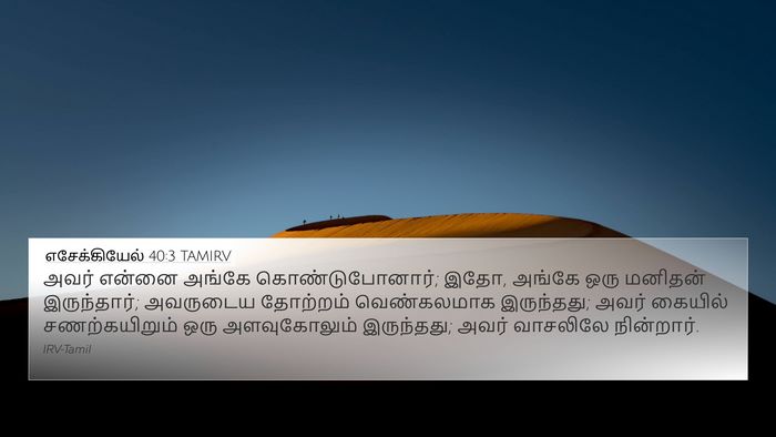 எசேக்கியேல் 40:3 TAMIRV Bible Verse Image