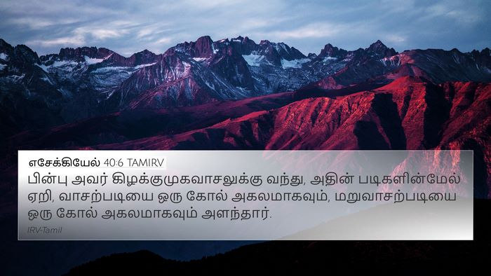 எசேக்கியேல் 40:6 TAMIRV Bible Verse Image