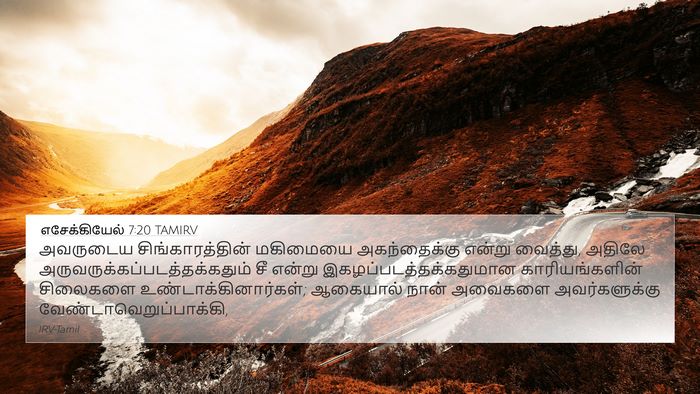 எசேக்கியேல் 7:20 TAMIRV Bible Verse Image