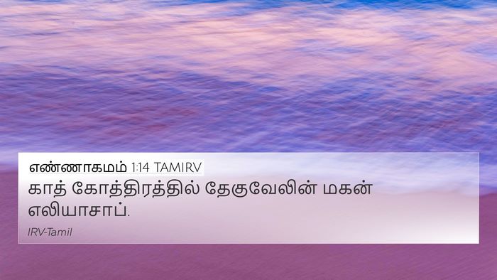 எண்ணாகமம் 1:14 TAMIRV Bible Verse Image