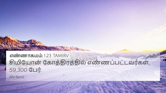எண்ணாகமம் 1:23 TAMIRV Bible Verse Image