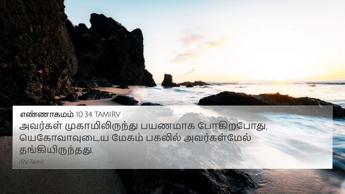 எண்ணாகமம் 10:34 TAMIRV Bible Verse Image