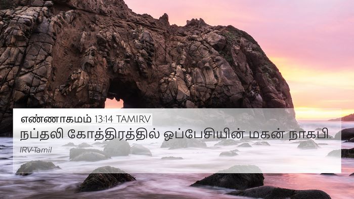 எண்ணாகமம் 13:14 TAMIRV 4K Wallpaper - நப்தலி - 4K Wallpaper Bible Verse
