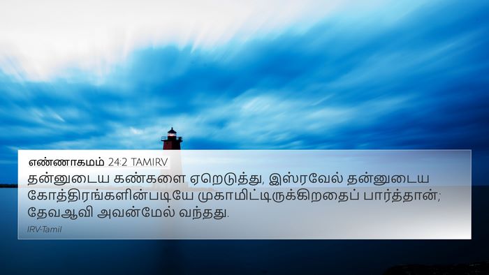 எண்ணாகமம் 24:2 TAMIRV Bible Verse Image