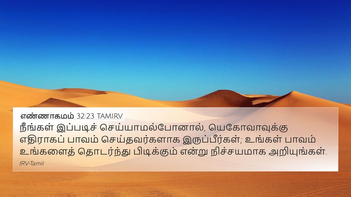 எண்ணாகமம் 32:23 TAMIRV Bible Verse Image