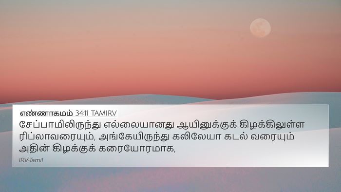 எண்ணாகமம் 34:11 TAMIRV Bible Verse Image