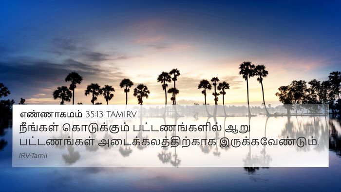 எண்ணாகமம் 35:13 TAMIRV 4K Wallpaper - நீங்கள் - 4K Wallpaper Bible Verse