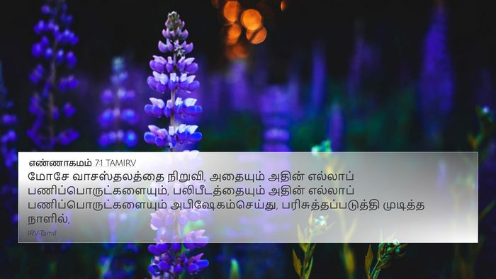 எண்ணாகமம் 7:1 TAMIRV Bible Verse Image