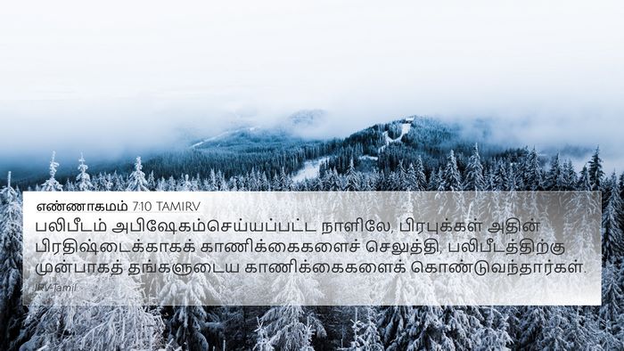 எண்ணாகமம் 7:10 TAMIRV Bible Verse Image