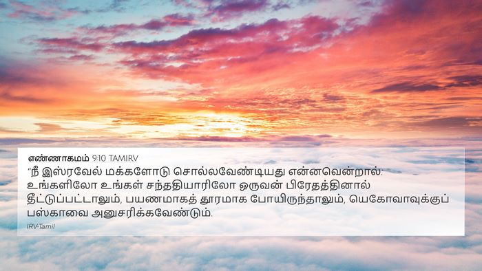 எண்ணாகமம் 9:10 TAMIRV Bible Verse Image