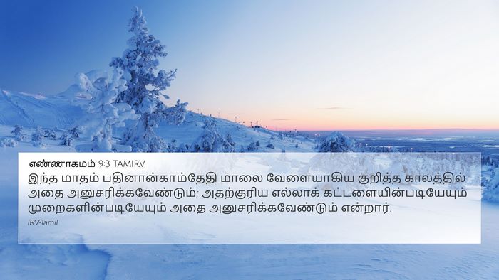 எண்ணாகமம் 9:3 TAMIRV Bible Verse Image