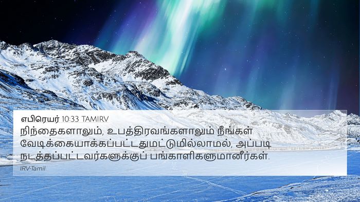 எபிரெயர் 10:33 TAMIRV Bible Verse Image