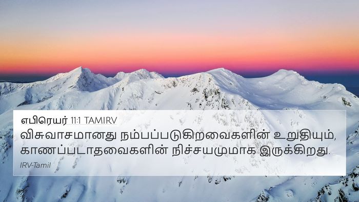 எபிரெயர் 11:1 TAMIRV Bible Verse Image
