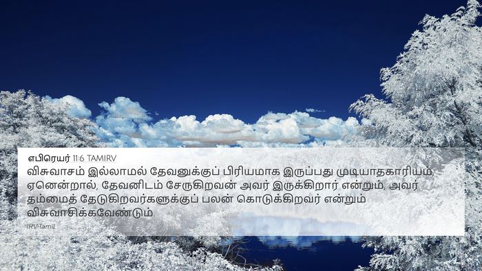 எபிரெயர் 11:6 TAMIRV Bible Verse Image