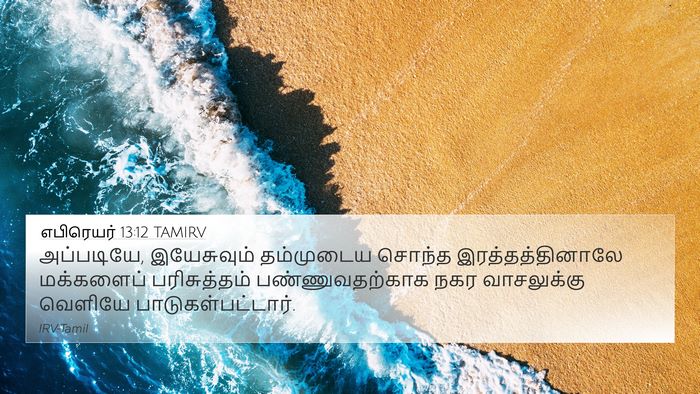 எபிரெயர் 13:12 TAMIRV Bible Verse Image