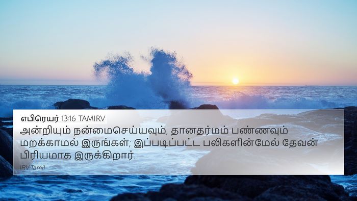 எபிரெயர் 13:16 TAMIRV Bible Verse Image
