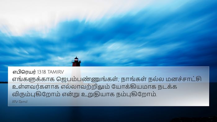 எபிரெயர் 13:18 TAMIRV Bible Verse Image