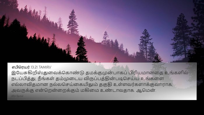 எபிரெயர் 13:21 TAMIRV Bible Verse Image