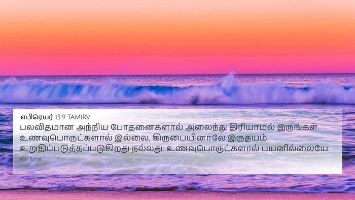 எபிரெயர் 13:9 TAMIRV Bible Verse Image