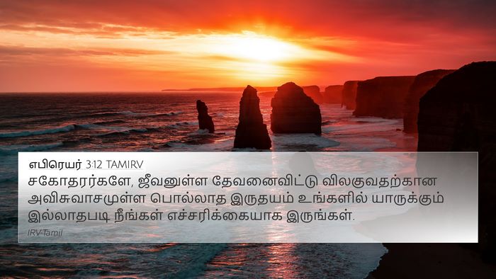 எபிரெயர் 3:12 TAMIRV Bible Verse Image