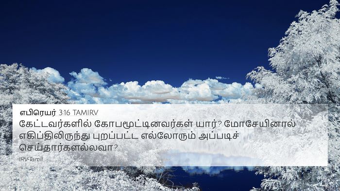 எபிரெயர் 3:16 TAMIRV Bible Verse Image