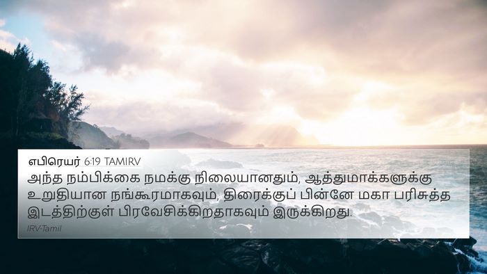 எபிரெயர் 6:19 TAMIRV Bible Verse Image