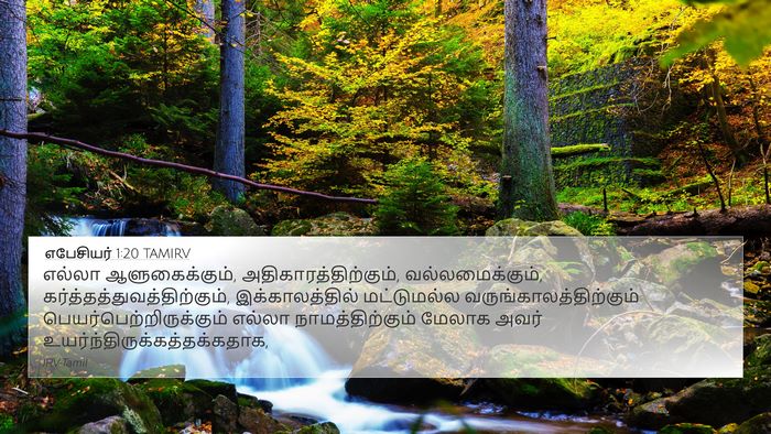 எபேசியர் 1:20 TAMIRV Bible Verse Image