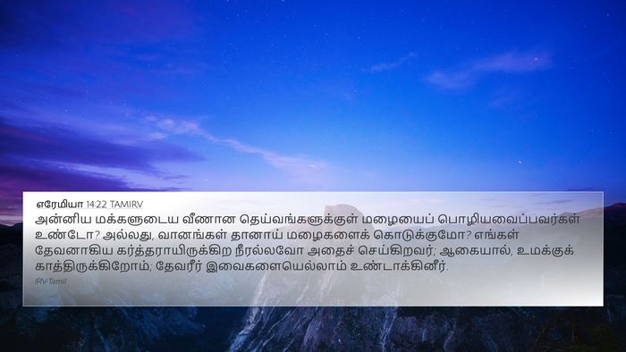 எரேமியா 14:22 TAMIRV Bible Verse Image