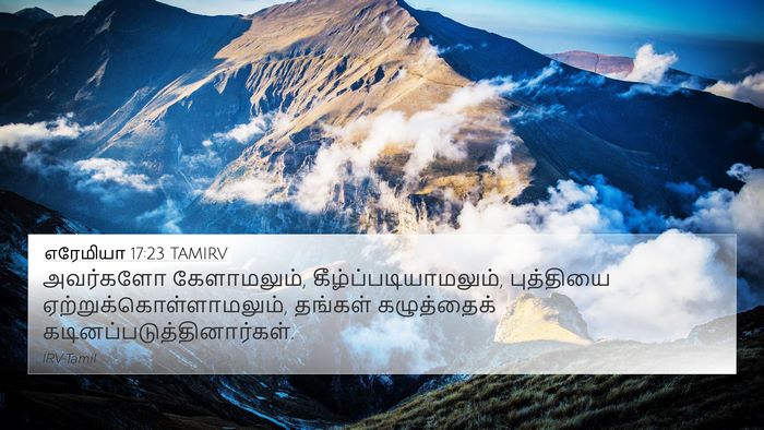 எரேமியா 17:23 TAMIRV Bible Verse Image
