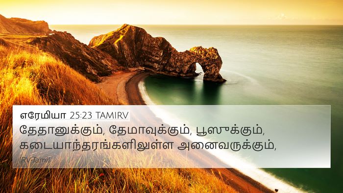 எரேமியா 25:23 TAMIRV Bible Verse Image