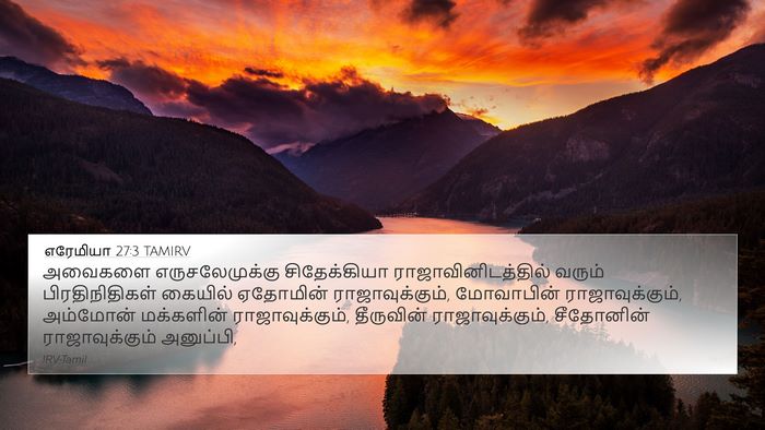 எரேமியா 27:3 TAMIRV Bible Verse Image